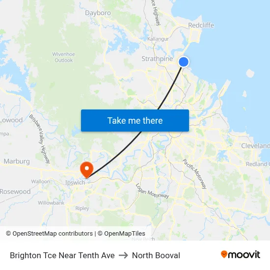 Brighton Tce Near Tenth Ave to North Booval map