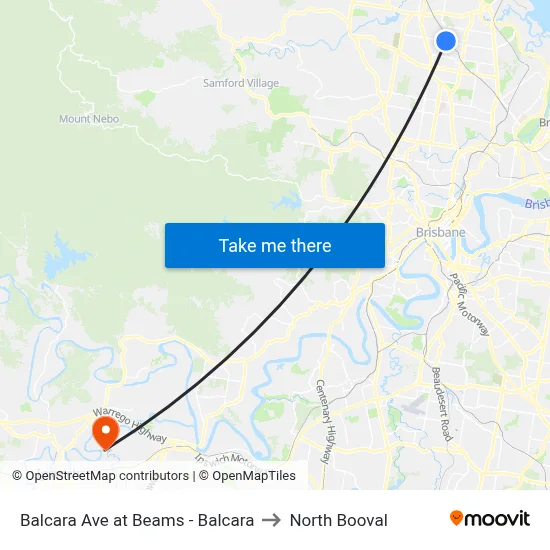 Balcara Ave at Beams - Balcara to North Booval map