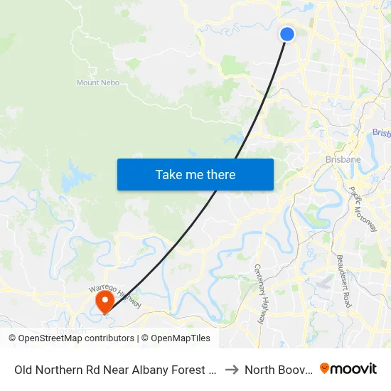 Old Northern Rd Near Albany Forest Dr to North Booval map