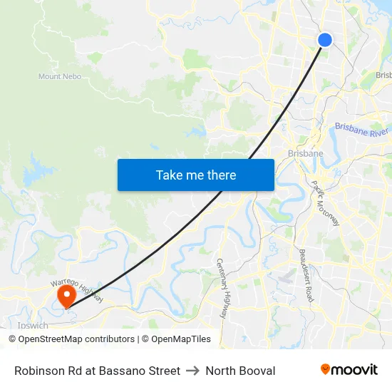 Robinson Rd at Bassano Street to North Booval map
