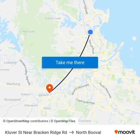 Kluver St Near Bracken Ridge Rd to North Booval map