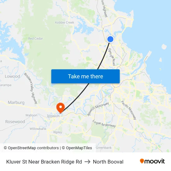 Kluver St Near Bracken Ridge Rd to North Booval map