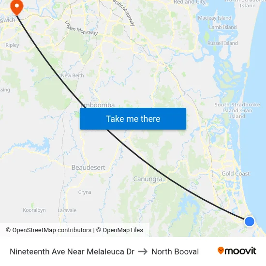 Nineteenth Ave Near Melaleuca Dr to North Booval map