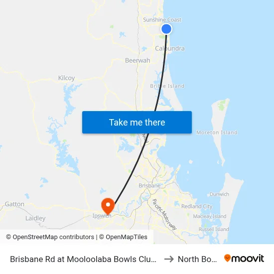 Brisbane Rd at Mooloolaba Bowls Club Closed to North Booval map