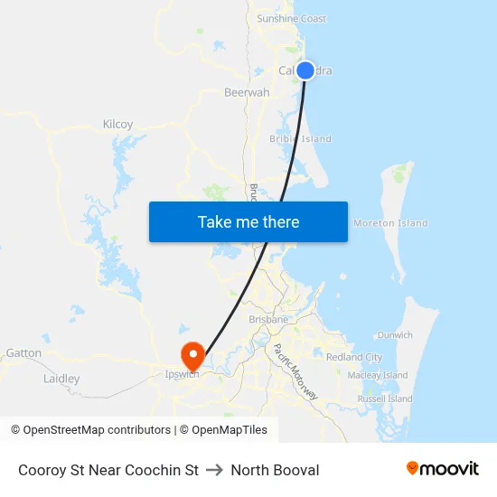 Cooroy St Near Coochin St to North Booval map