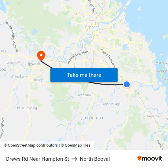 Drews Rd Near Hampton St to North Booval map