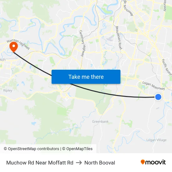 Muchow Rd Near Moffatt Rd to North Booval map