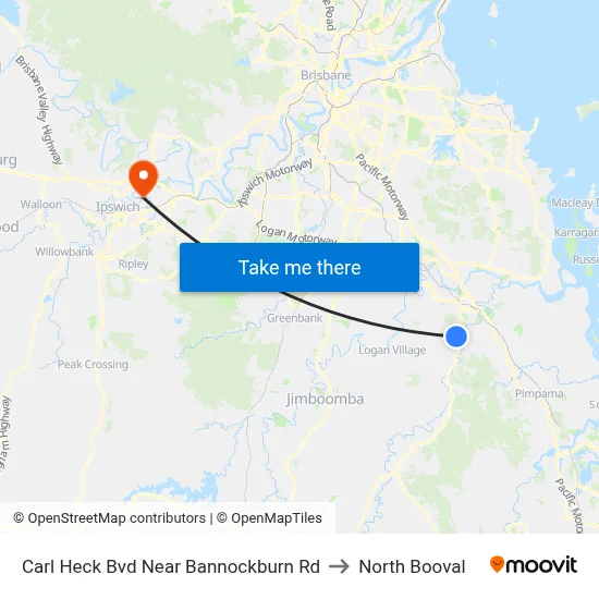 Carl Heck Bvd Near Bannockburn Rd to North Booval map