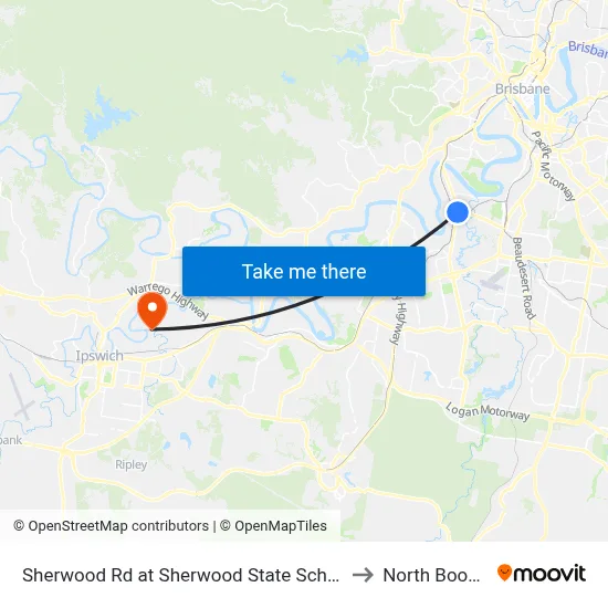 Sherwood Rd at Sherwood State School to North Booval map