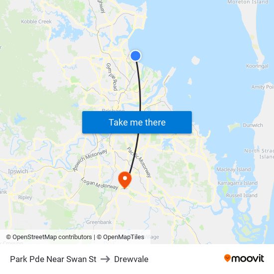 Park Pde Near Swan St to Drewvale map