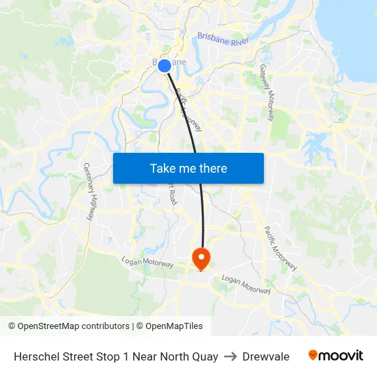 Herschel Street Stop 1 Near North Quay to Drewvale map