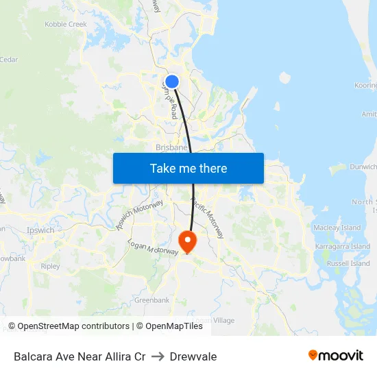 Balcara Ave Near Allira Cr to Drewvale map