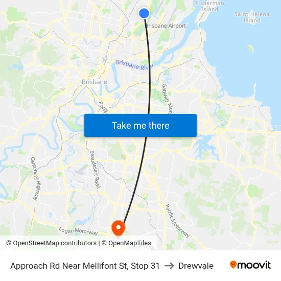 Approach Rd Near Mellifont St, Stop 31 to Drewvale map