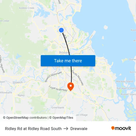 Ridley Rd at Ridley Road South to Drewvale map