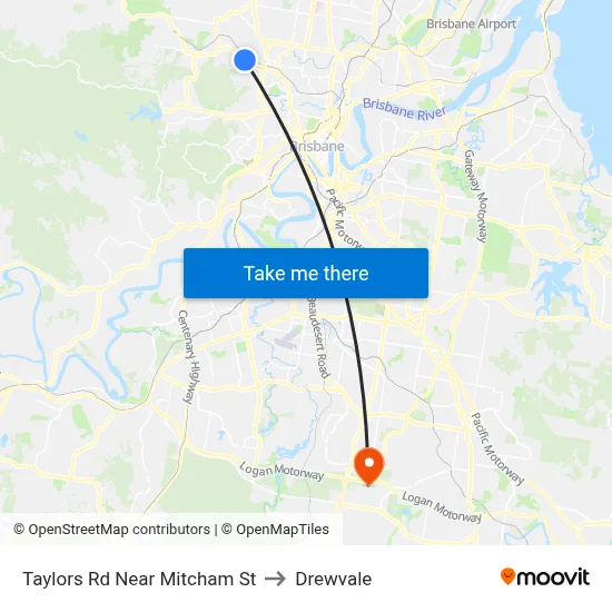 Taylors Rd Near Mitcham St to Drewvale map