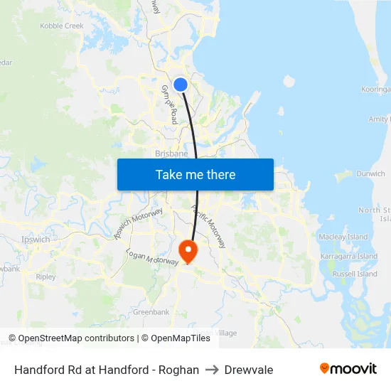 Handford Rd at Handford - Roghan to Drewvale map