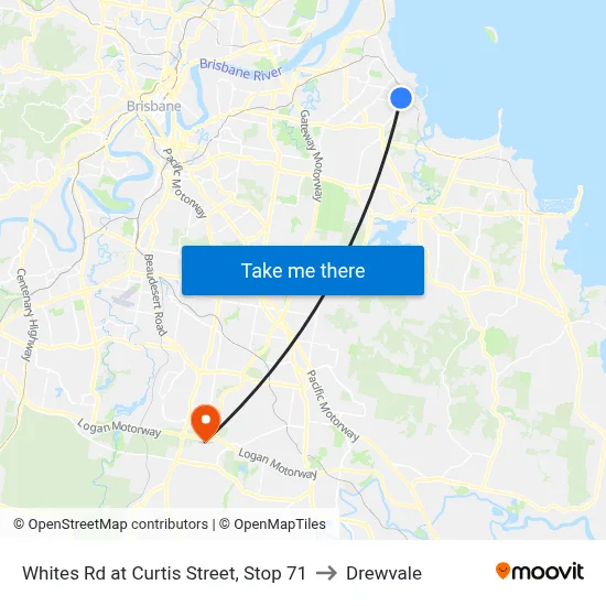 Whites Rd at Curtis Street, Stop 71 to Drewvale map