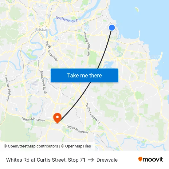 Whites Rd at Curtis Street, Stop 71 to Drewvale map
