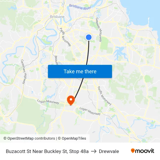 Buzacott St Near Buckley St, Stop 48a to Drewvale map