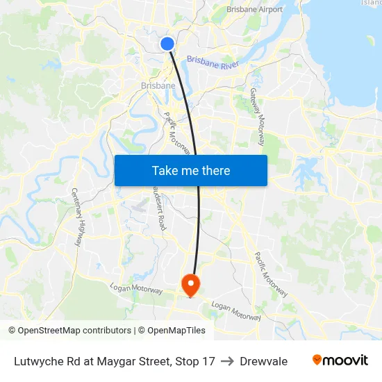 Lutwyche Rd at Maygar Street, Stop 17 to Drewvale map