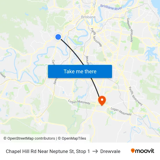 Chapel Hill Rd Near Neptune St, Stop 1 to Drewvale map