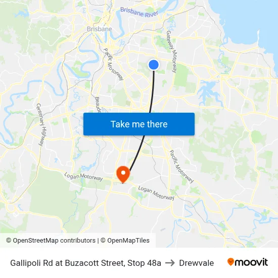 Gallipoli Rd at Buzacott Street, Stop 48a to Drewvale map