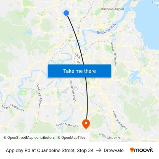 Appleby Rd at Quandeine Street, Stop 34 to Drewvale map