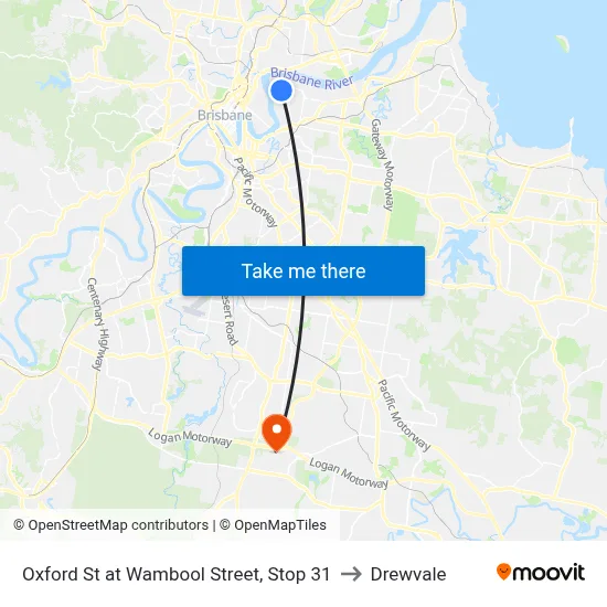 Oxford St at Wambool Street, Stop 31 to Drewvale map