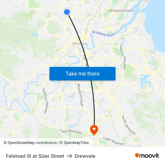 Felstead St at Sizer Street to Drewvale map