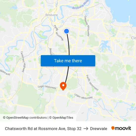 Chatsworth Rd at Rossmore Ave, Stop 32 to Drewvale map