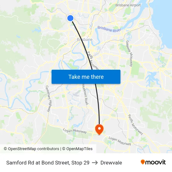 Samford Rd at Bond Street, Stop 29 to Drewvale map
