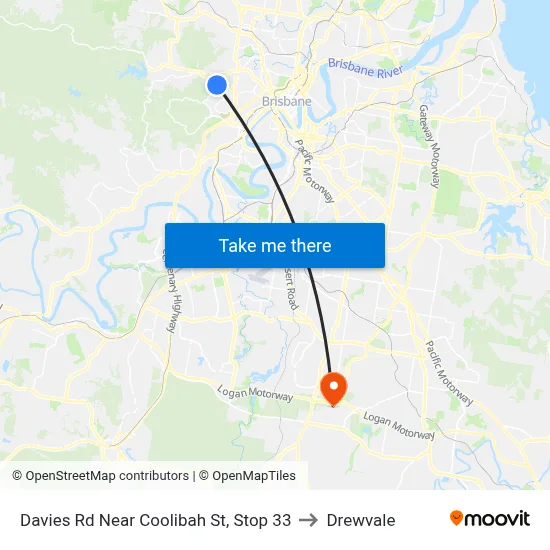 Davies Rd Near Coolibah St, Stop 33 to Drewvale map