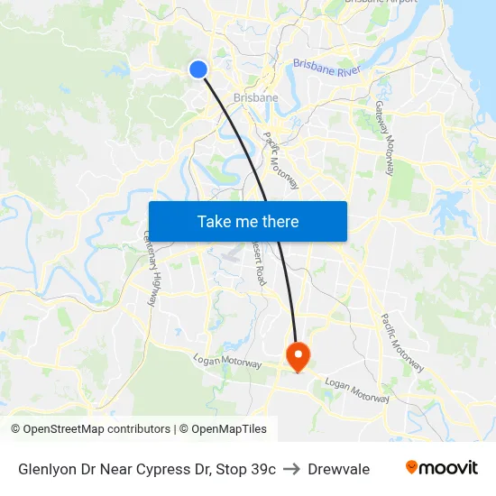 Glenlyon Dr Near Cypress Dr, Stop 39c to Drewvale map