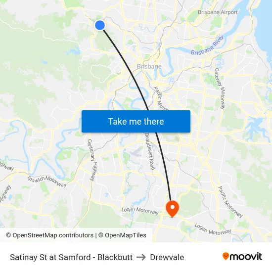 Satinay St at Samford - Blackbutt to Drewvale map