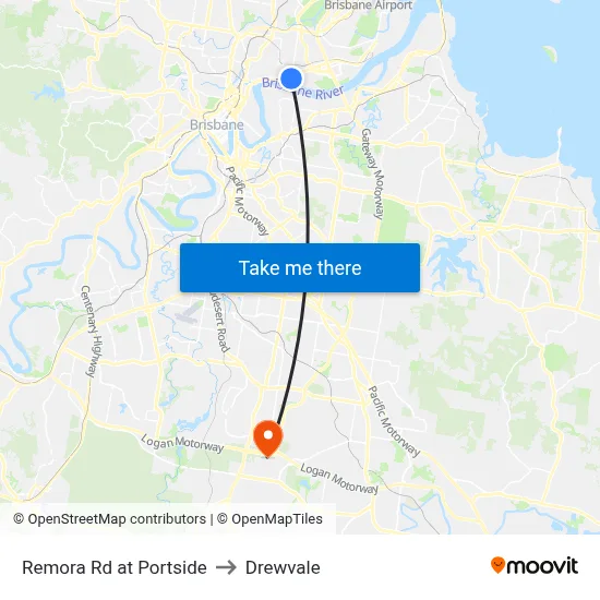 Remora Rd at Portside to Drewvale map