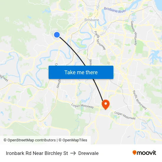 Ironbark Rd Near Birchley St to Drewvale map