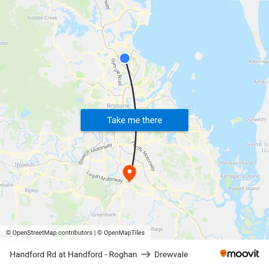 Handford Rd at Handford - Roghan to Drewvale map