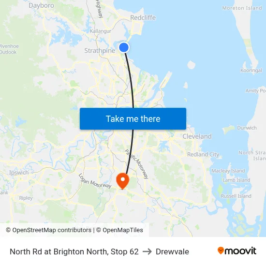 North Rd at Brighton North, Stop 62 to Drewvale map