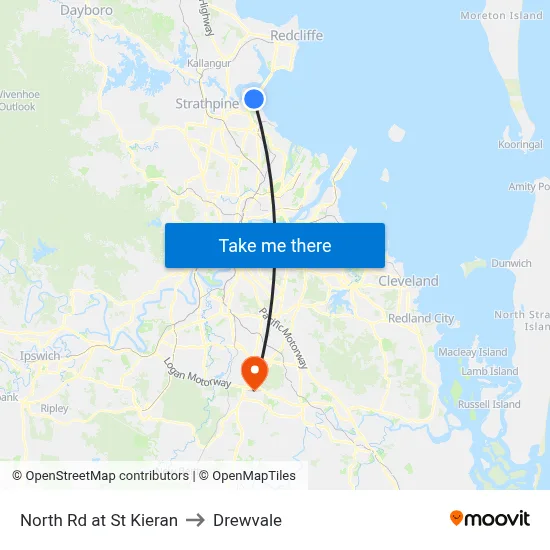 North Rd at St Kieran to Drewvale map