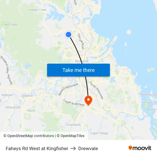 Faheys Rd West at Kingfisher to Drewvale map