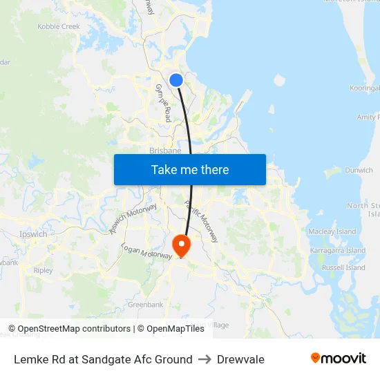Lemke Rd at Sandgate Afc Ground to Drewvale map