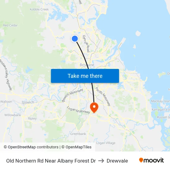 Old Northern Rd Near Albany Forest Dr to Drewvale map
