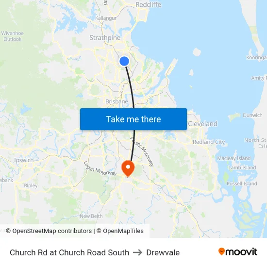 Church Rd at Church Road South to Drewvale map