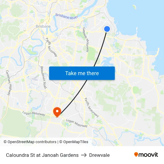 Caloundra St at Janoah Gardens to Drewvale map
