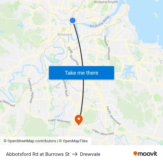 Abbotsford Rd at Burrows St to Drewvale map