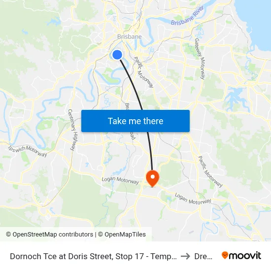 Dornoch Tce at Doris Street, Stop 17 - Temp Closure From 13 July to Drewvale map