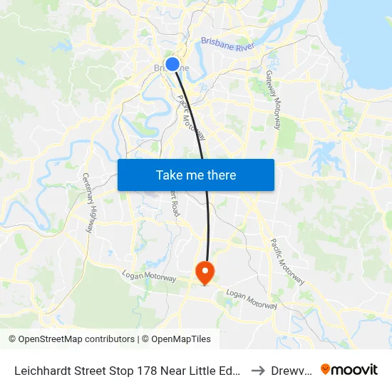 Leichhardt Street Stop 178 Near Little Edward St to Drewvale map