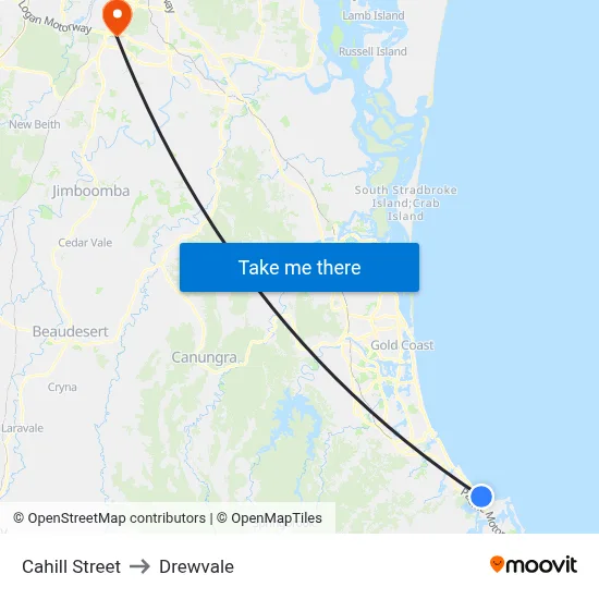 Cahill Street to Drewvale map