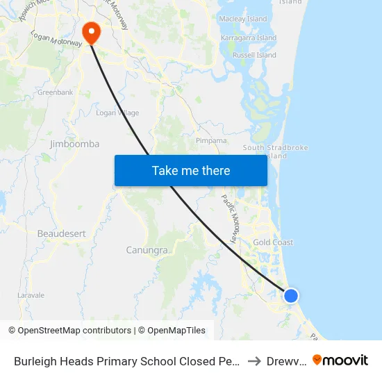 Burleigh Heads Primary School Closed Permanently to Drewvale map