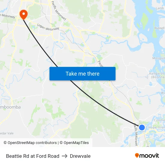 Beattie Rd at Ford Road to Drewvale map